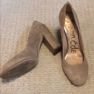 Sam Edelman suede block heels